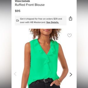 NWT Vince Camuto Kelly Green Camisole